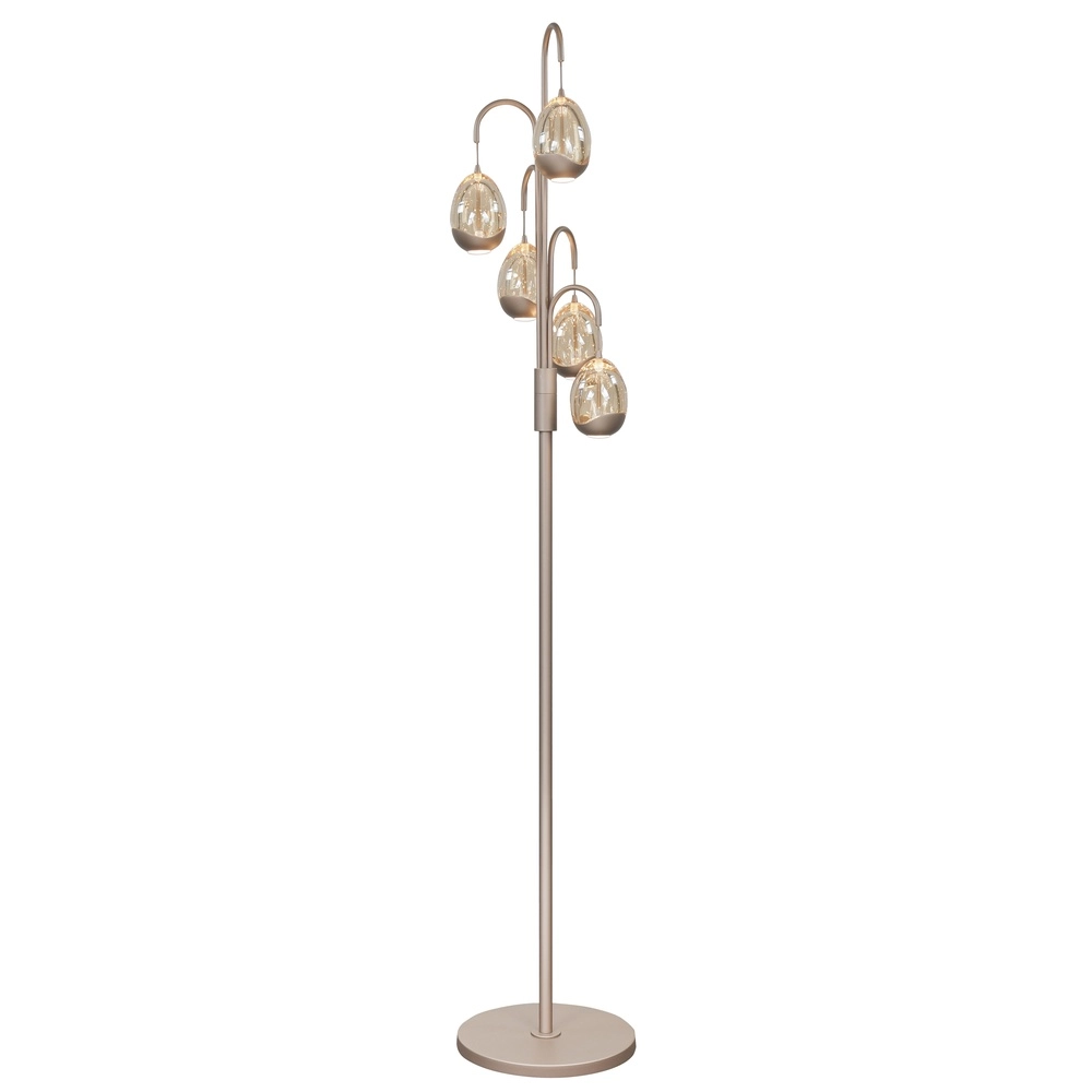 Lampe de pied Champagne Egg Champagne 5-lights