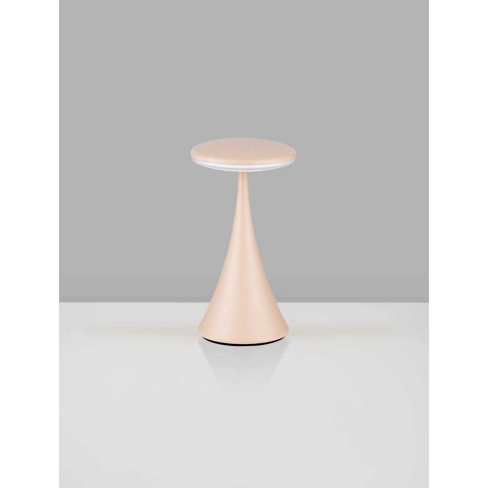 Lampe de table Elbo brun sable rechargeable par USB Lyora 5212017476968