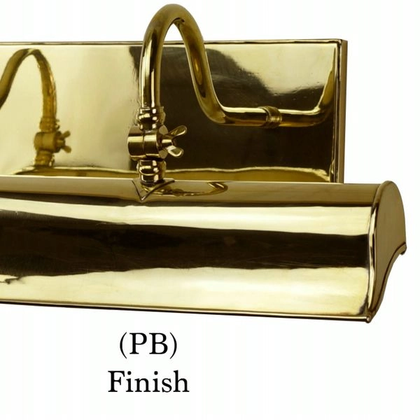 Lampe de peinture rurale Blenheim Picture 33cm - or poli (pbul) Limehouse