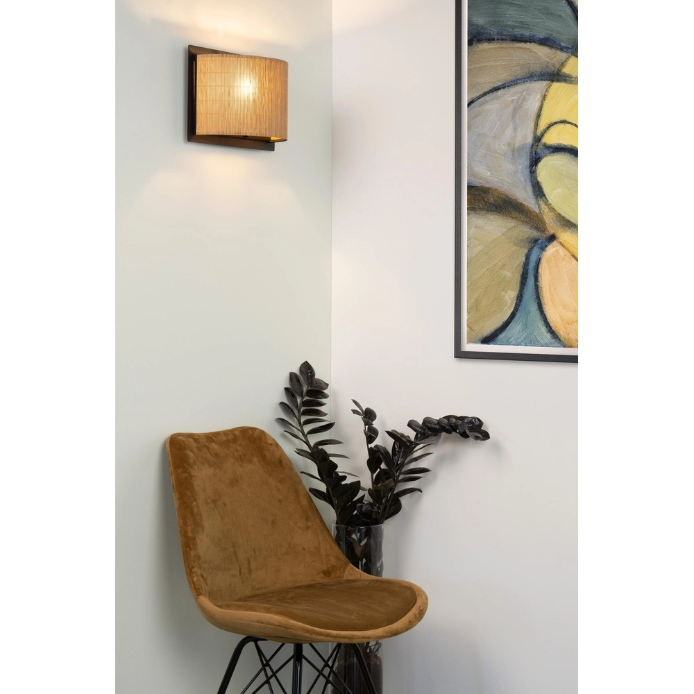 Lampe murale Magius Rotin Lucide 5411212031174