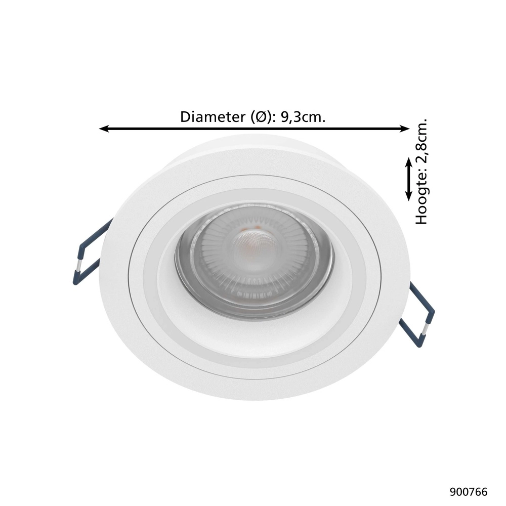 Tache en retrait Zigbee Carosso-Z Blanc - rond