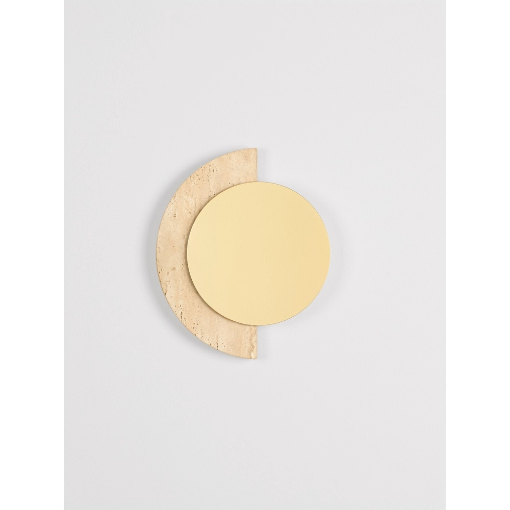 Lampe murale de conception Molli travertin Ø 21cm Lyora 5212063501317