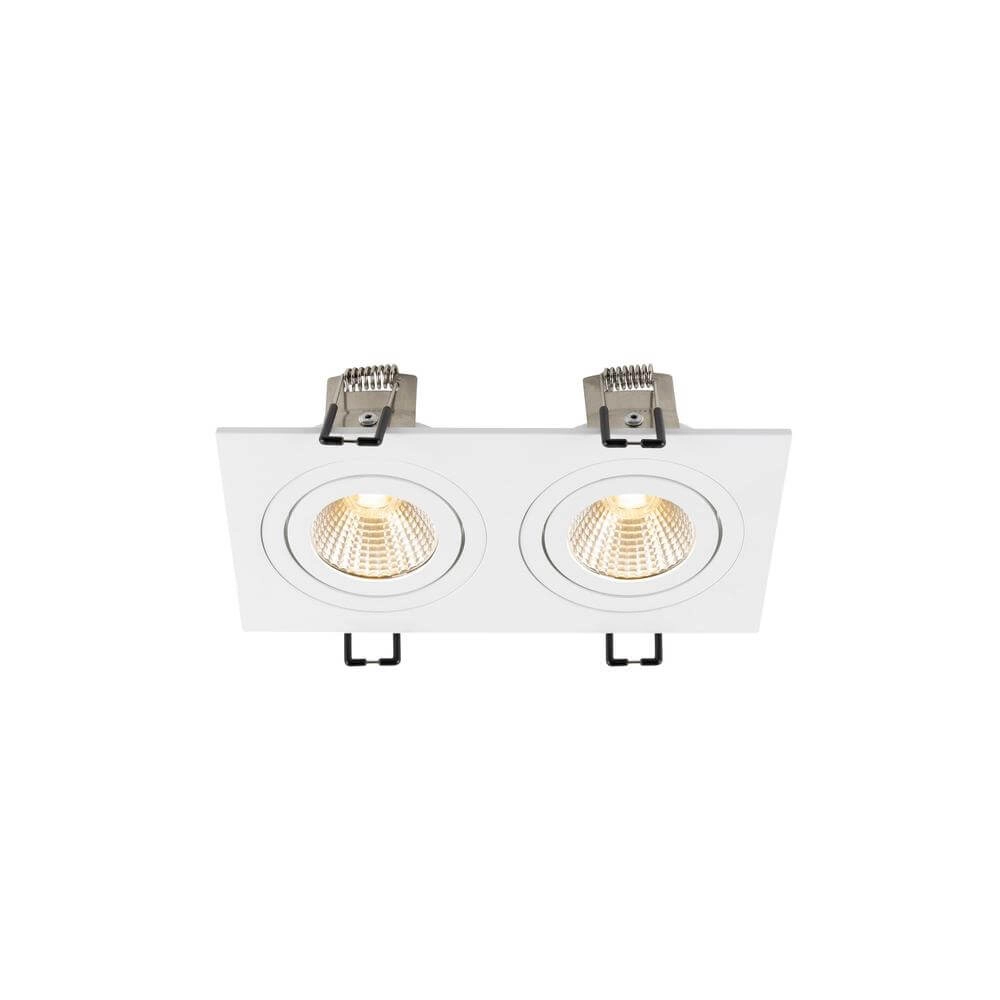 Spot encastrable blanc New Tria 155 2x Led 2700K SLV 4024163297080