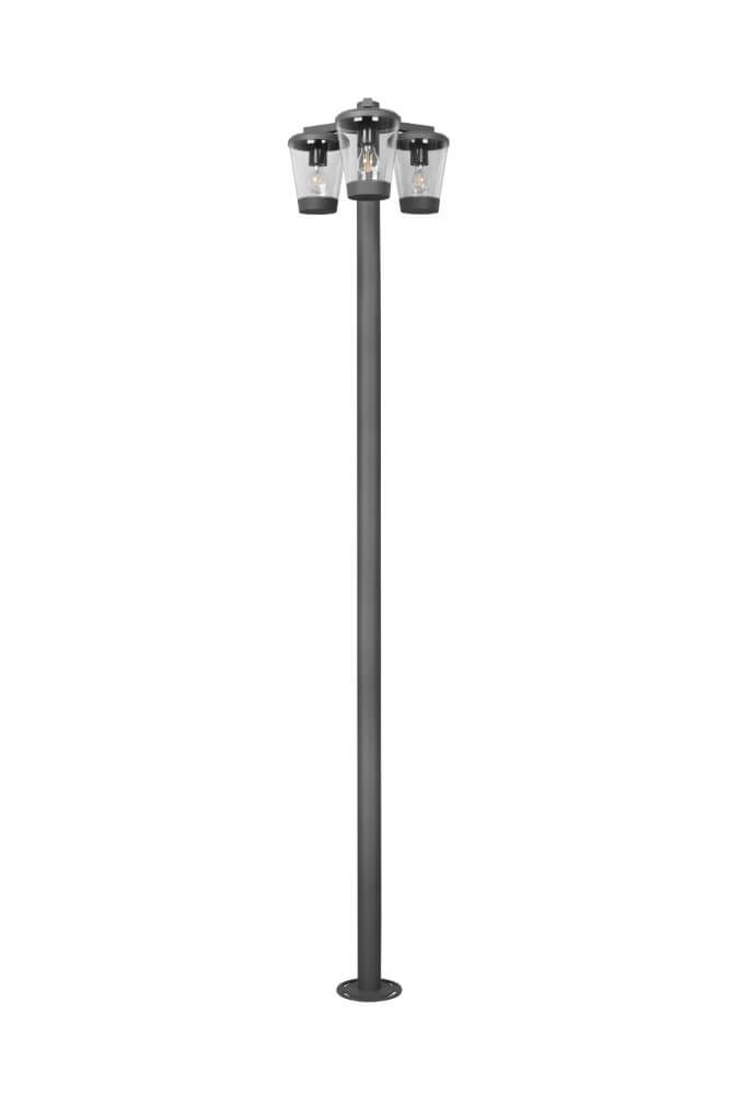 Lanterne de jardin Cavado 3 lumières 220cm anthracite Lanterne de jardin Cavado 3 lumières 220cm anthracite