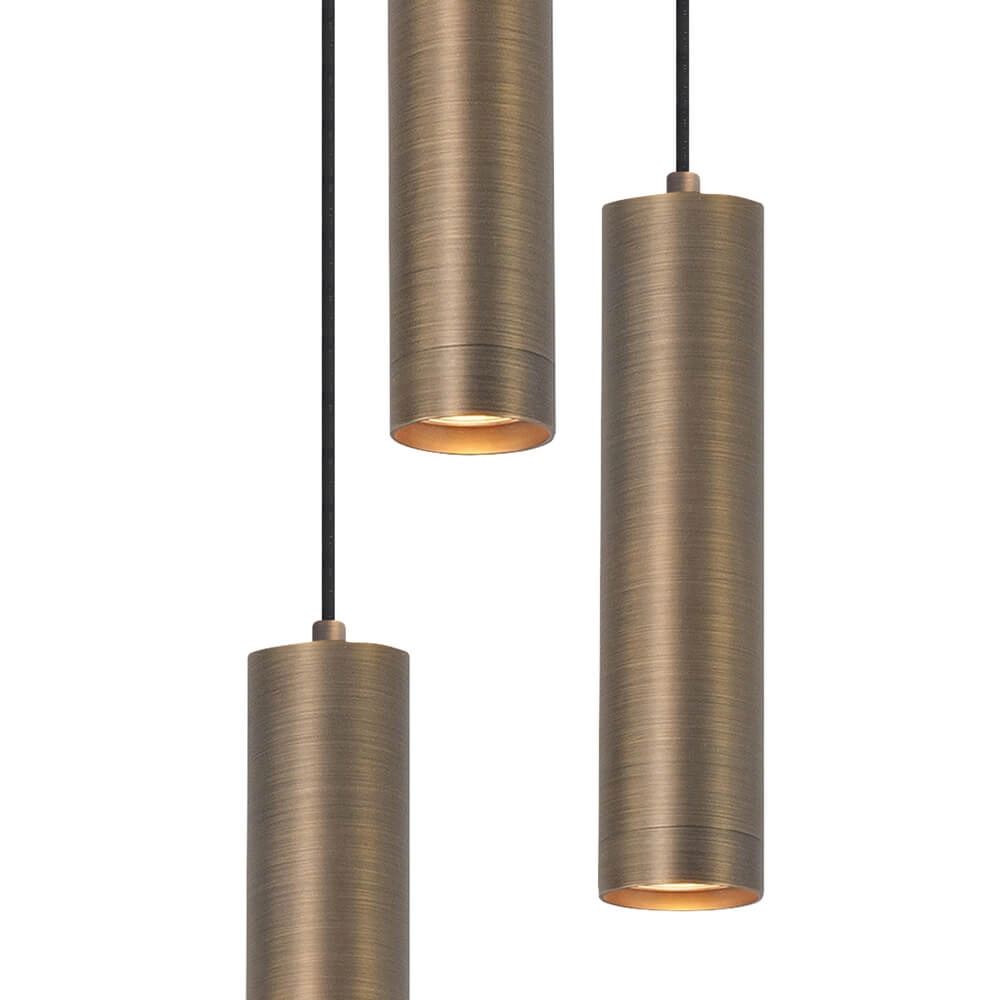 Suspension ronde Perugia bronze - 5x GU10 Highlight 8718379046834