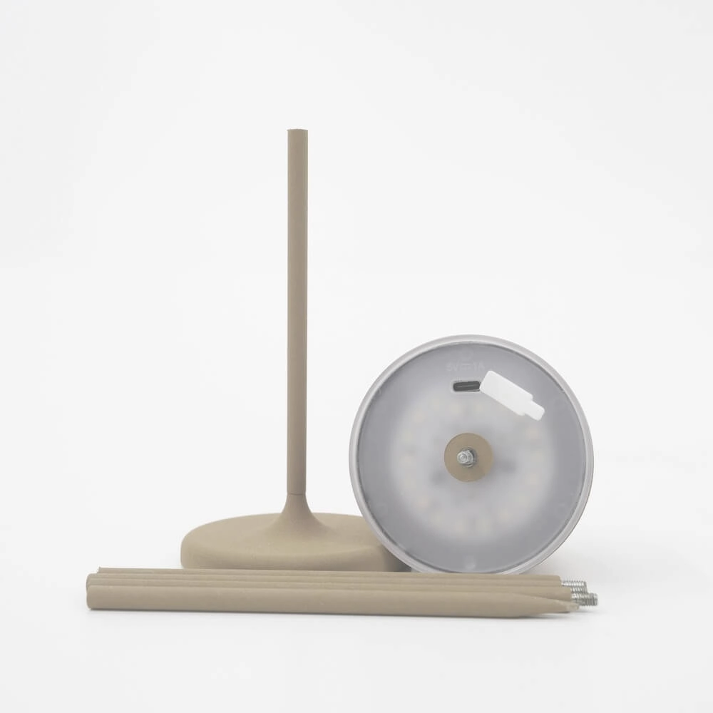 Lampe de table Mannera rechargeable brun sable Eglo 9008606355549