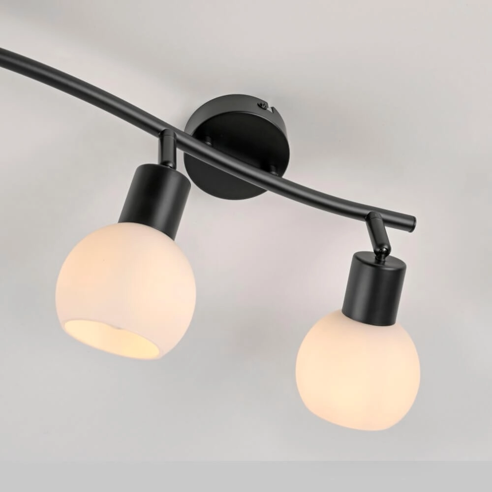 Plafonnier noir Loki 3 lumières Just Light 4043689000776