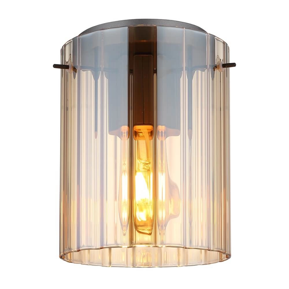 Plafonnier Tulivar Design Verre ambré