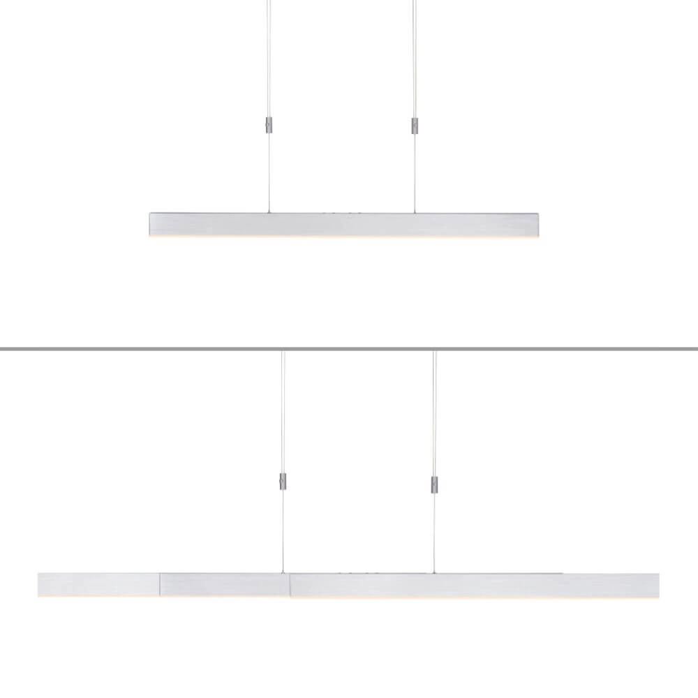 Lampe suspendue LED Pure-Moto métal brossé Paul Neuhaus 4012248363775