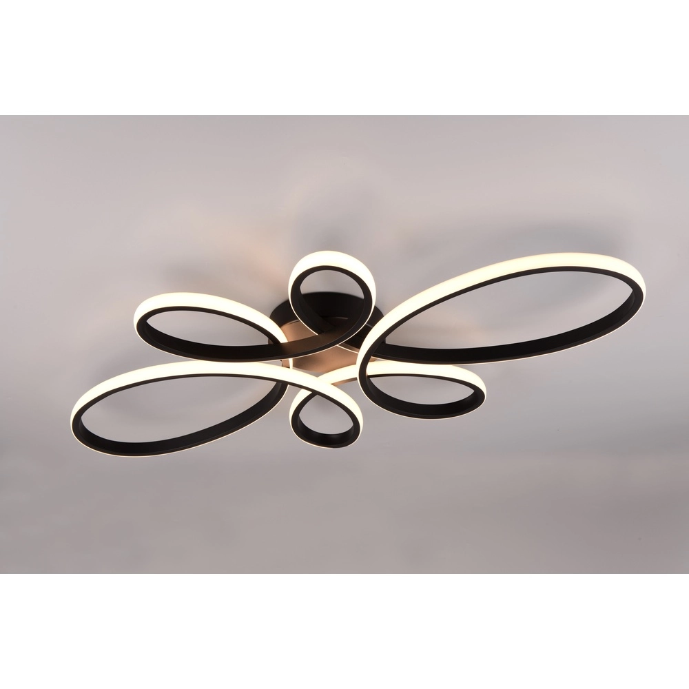 Plafonnier design Fly noir Trio 4017807600865