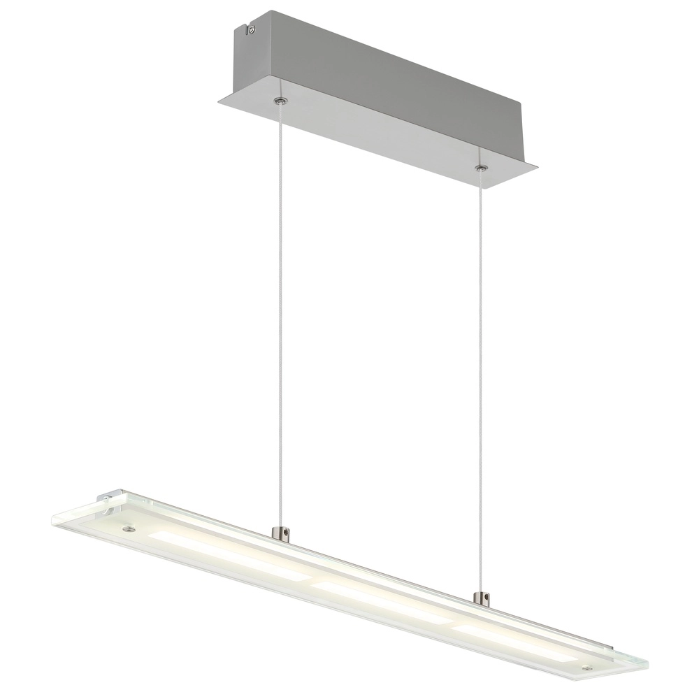 Lampe suspendue Novak nickel 64cm