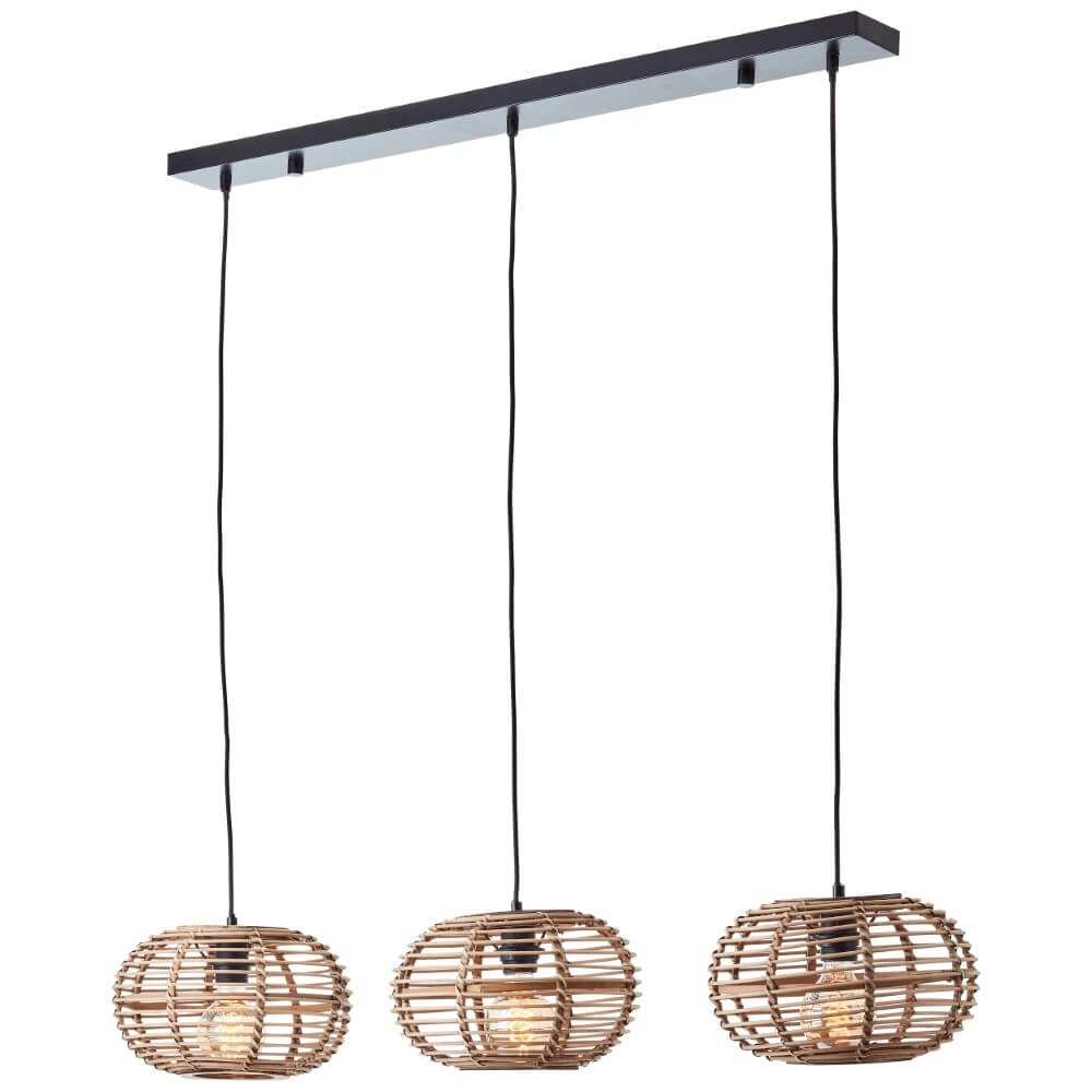 Lampe suspendue de table à manger en rotin Woodball Brilliant 4004353413797