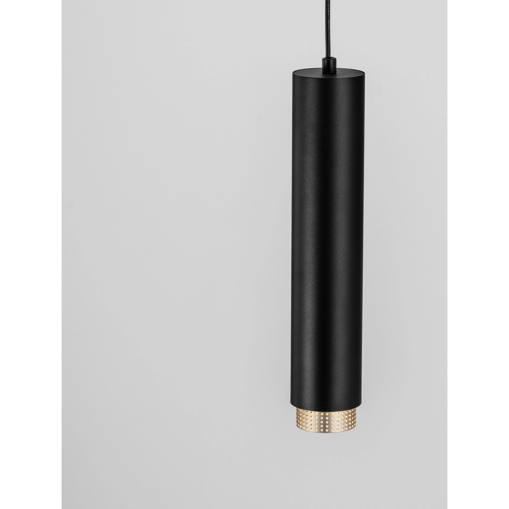 Suspension Nessi noir avec or Lyora 5212017475183