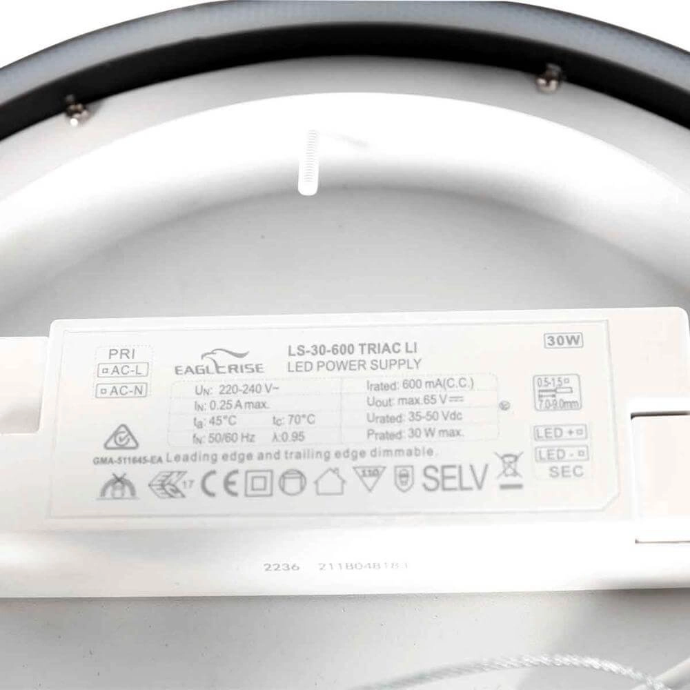 Plafonnier design Ringlux Ø 30cm Steinhauer 8712746176612