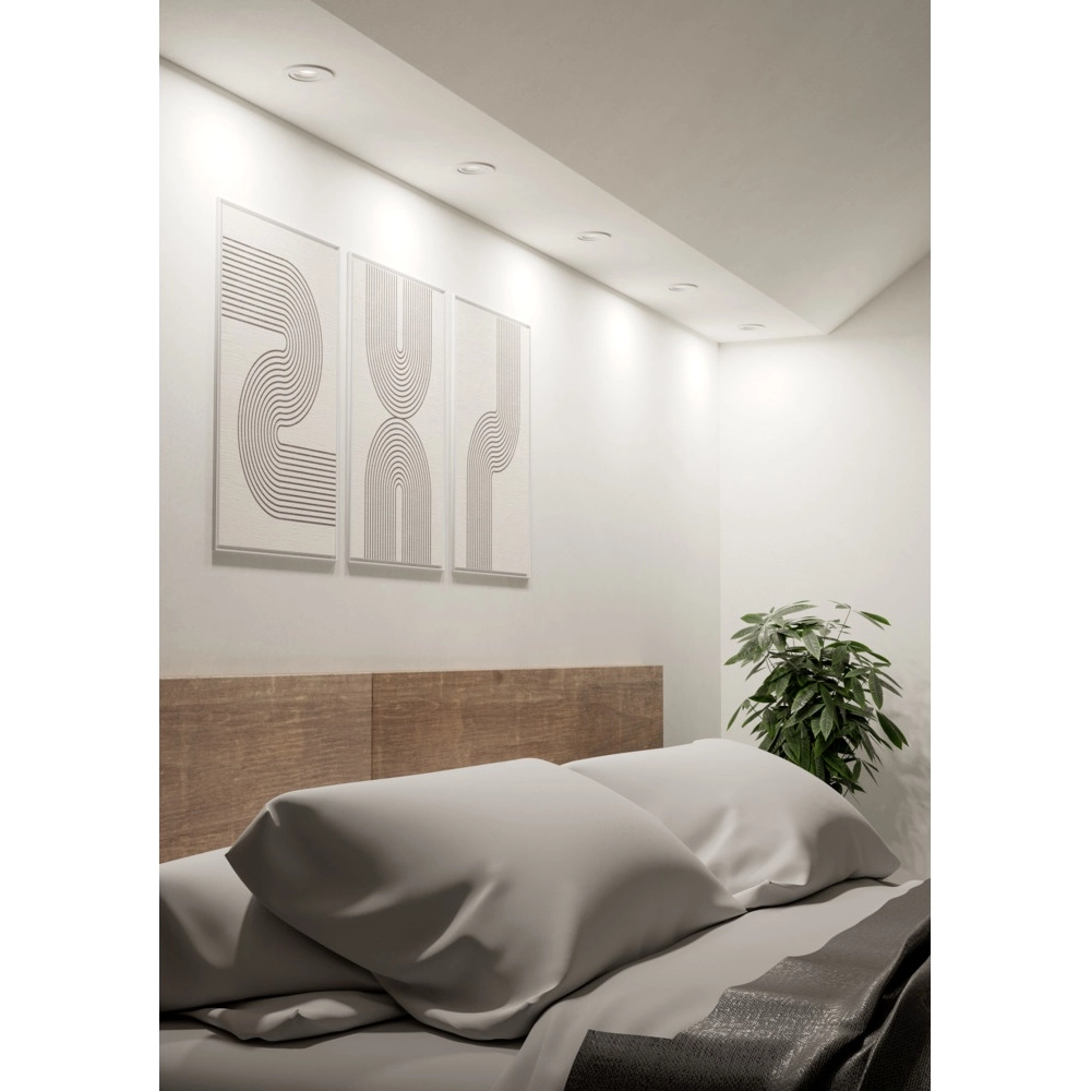 Spot encastré Barranco blanc Ø 9cm - CCT à 3 niveaux Eglo 9008606359394