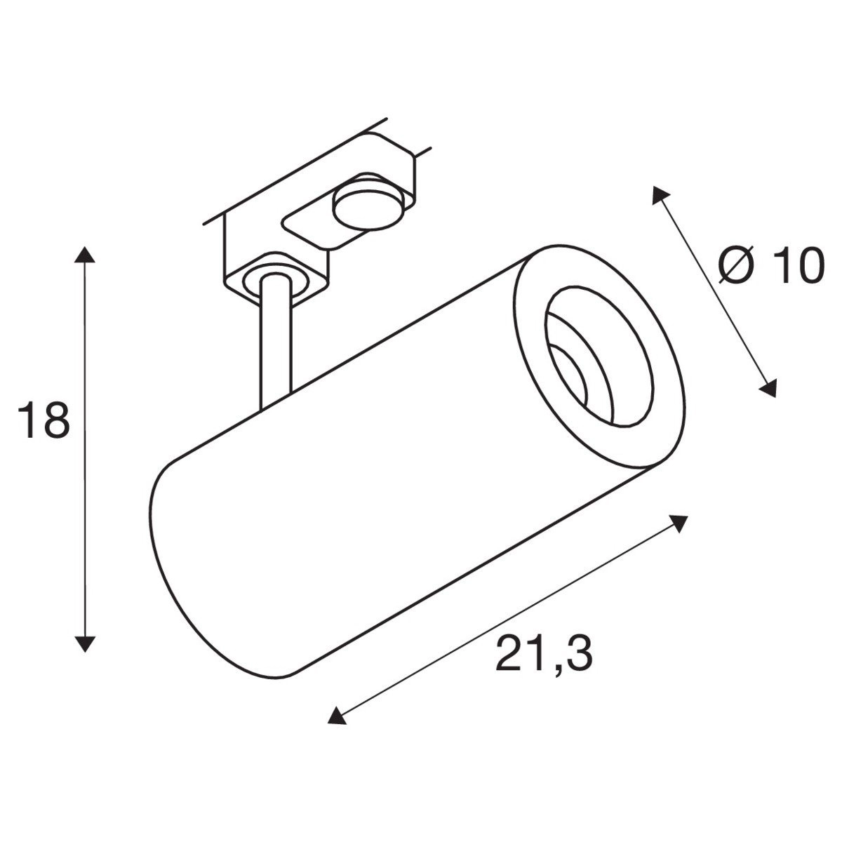 Place ferroviaire Numinos Phase L Noir triphasé SLV 4024163244176
