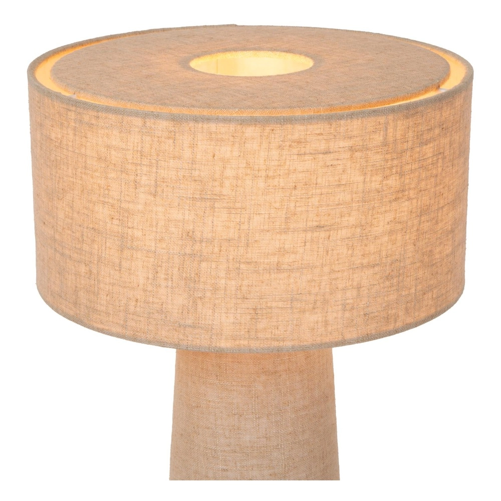 Lampe de table Leeroy taupe Ø 30 cm Lucide 5411212032119