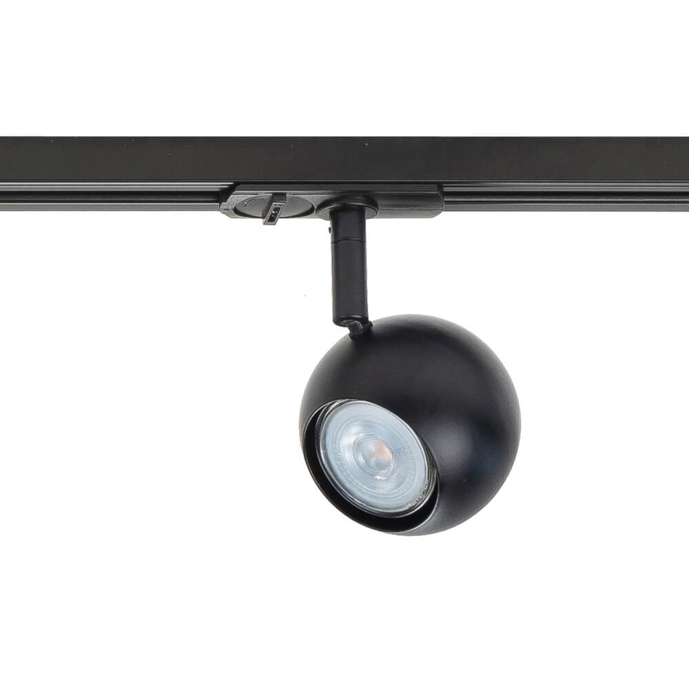 Jeu de rails monophasés 100cm Bolo noir avec 3 taches Highlight 8718379039683