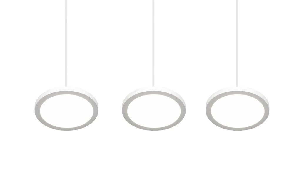 Lampe suspendue de bureau LED Tray blanc Trio 4017807537994