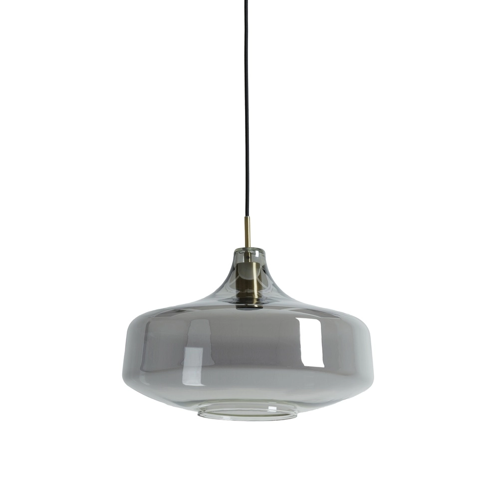 Lampe suspendue en verre fumé Solna Ø 39,5 cm