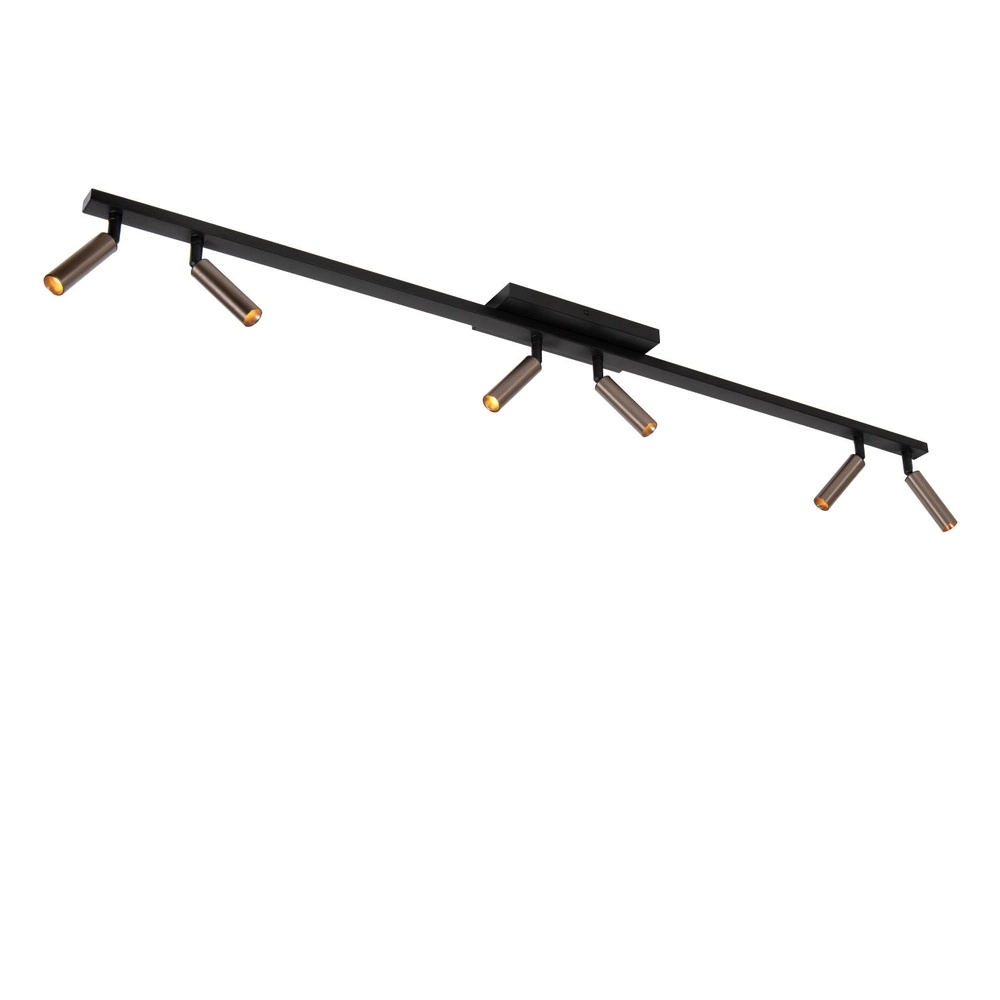 Projecteur de plafond Keoni 6-café brun clair Lucide 5411212094162
