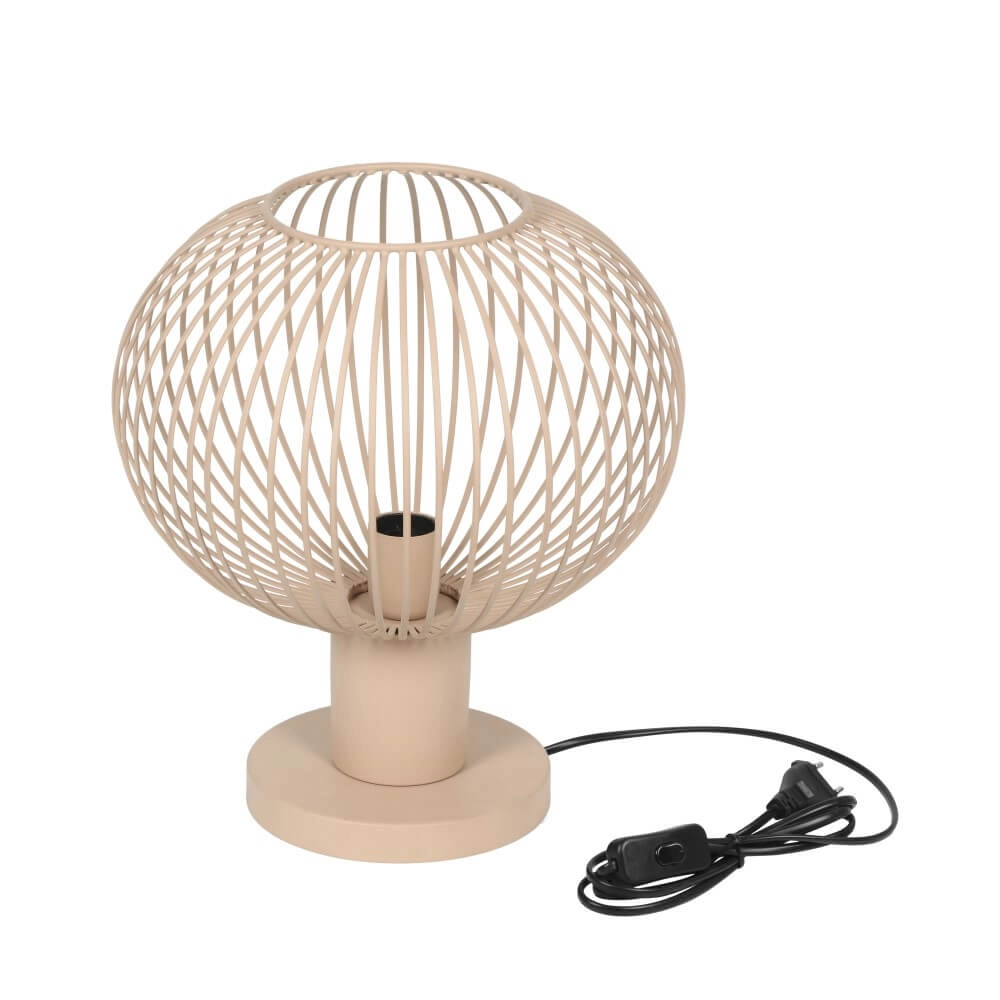 Lampe de table en fil Gila Ø 33cm - sable Trio 4017807629101