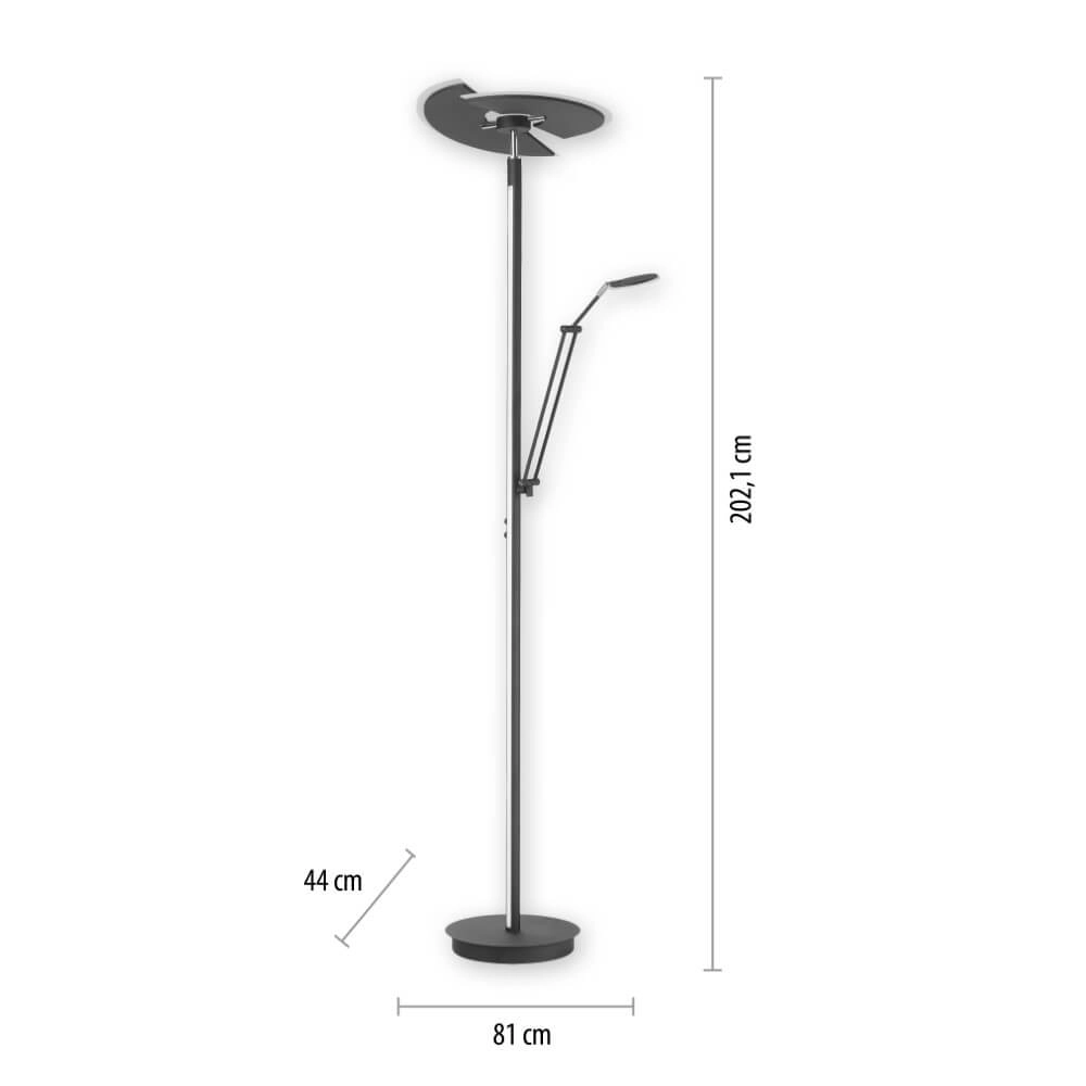 Lampadaire Pure Mutil anthracite Paul Neuhaus 4012248364345