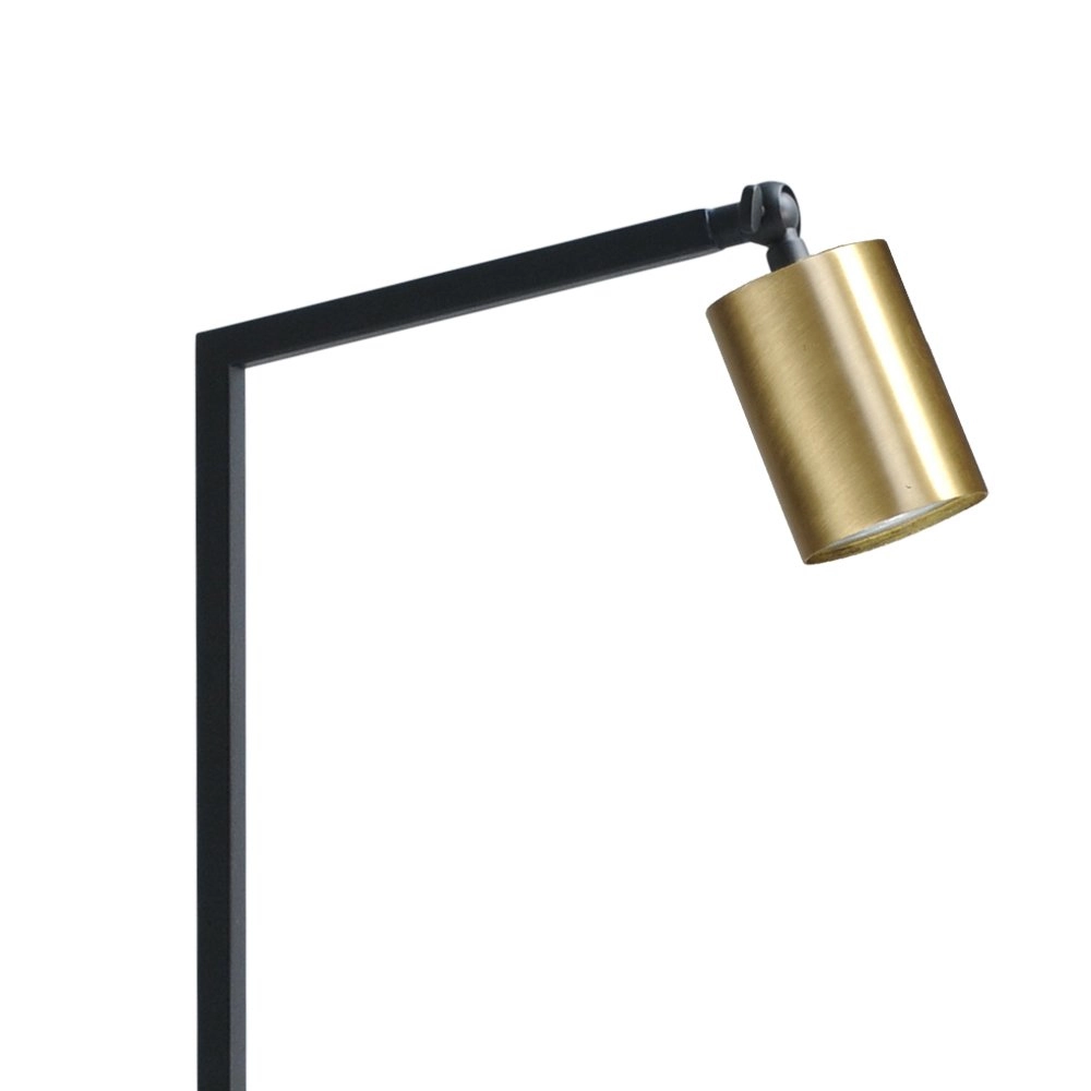 Lampadaire noir Bounce avec une tache dorée Masterlight 8718121225005