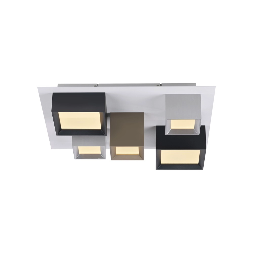 Lumière LED de plafond Pure Manhattan 5 lumières Paul Neuhaus 4012248396889