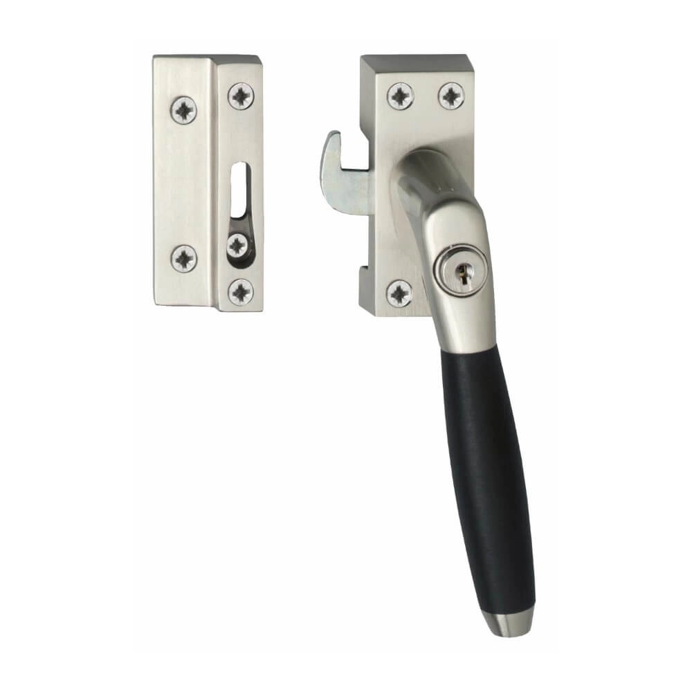 Fermeture de fenêtre Ton 400 Verrouillable droit nickel mat Fermeture de fenêtre Ton 400 Verrouillable droit nickel mat