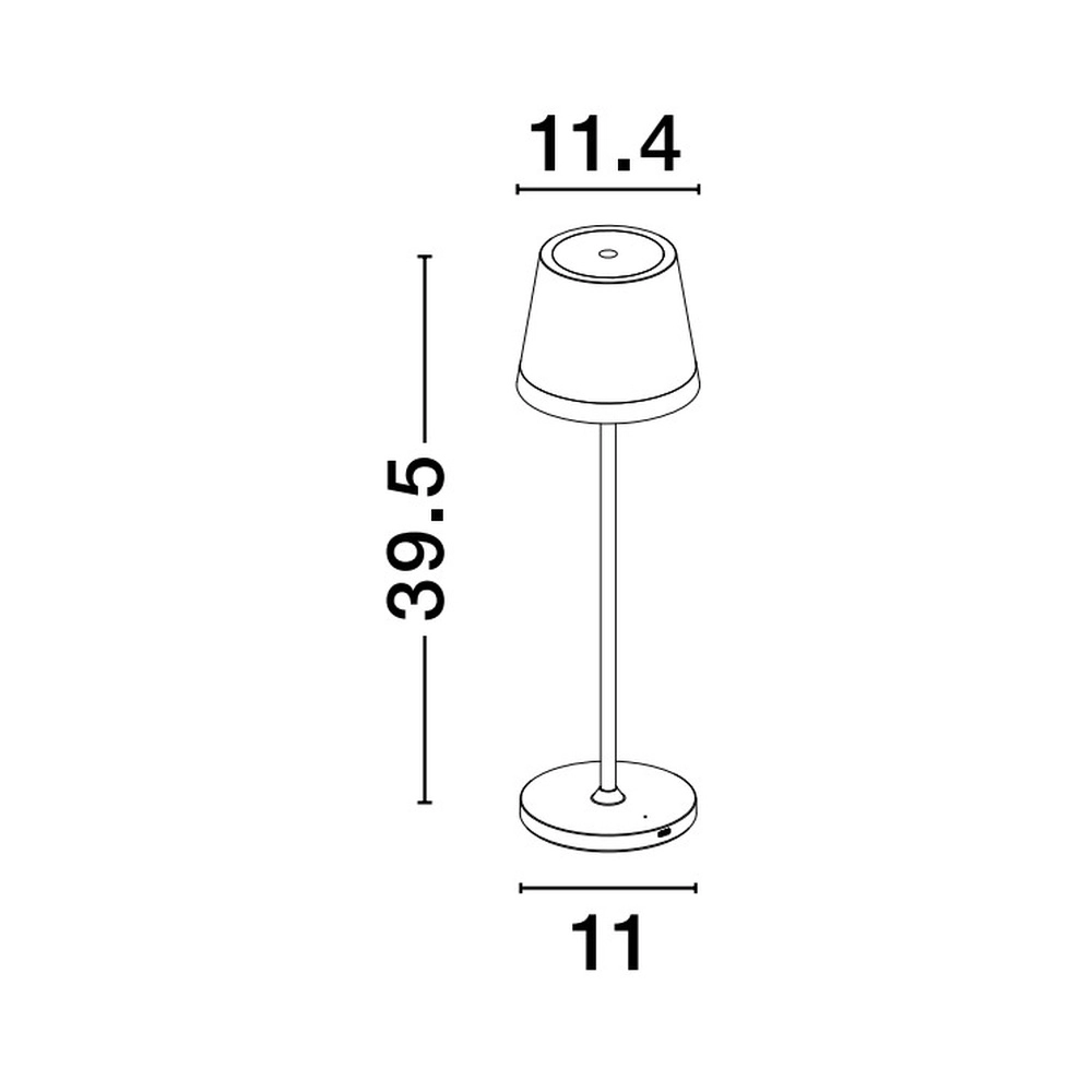 Lampe de table rechargeable Seina blanc Lyora 5212017444462
