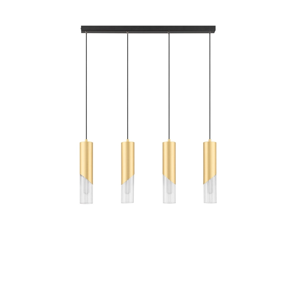 Lampe pendante de conception Modesto Or 4 lumières Lyora 5212063501461