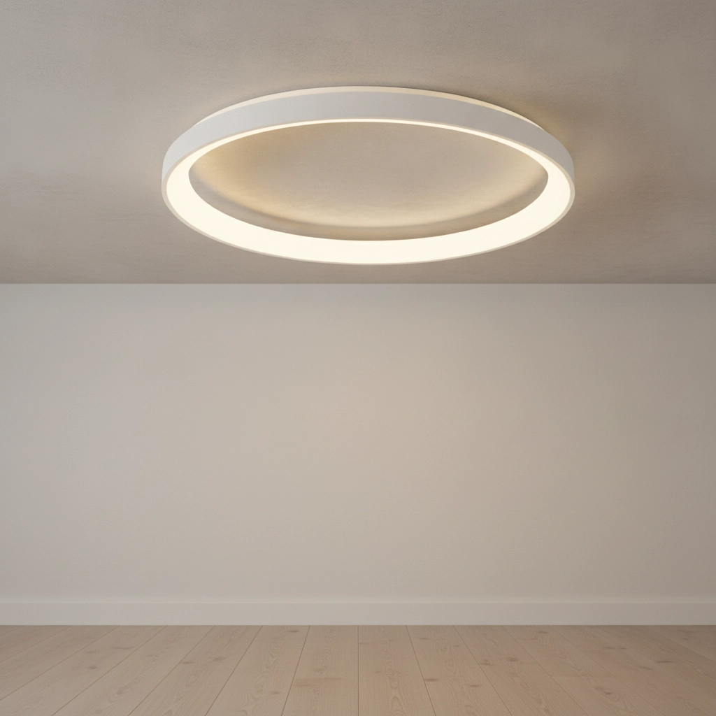 Plafonnier design Pertino Ø 58cm blanc