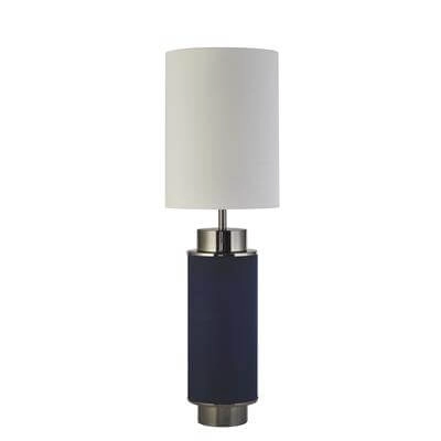 Lampe de table Flask 72cm nickel avec bleu vintage Searchlight 5053423187112