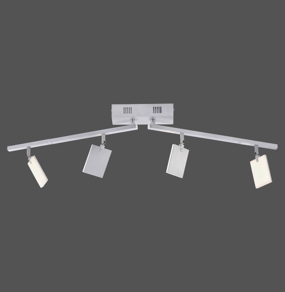 Plafonnier Pure Mira 4 lumières en aluminium Paul Neuhaus 4012248358870