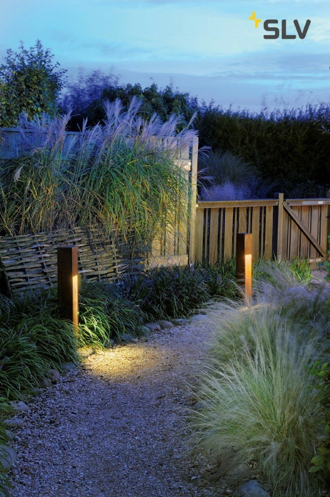 Lampe de jardin Rusty Slot 80 rouiller SLV 4024163107556