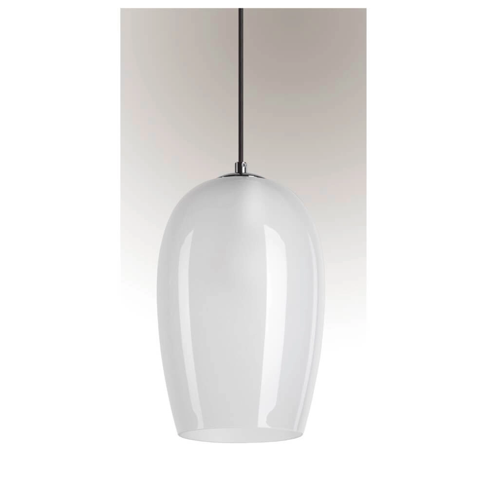Lampe à suspension en verre Pantilo verre blanc - Ø 18cm SLV 4024163266383