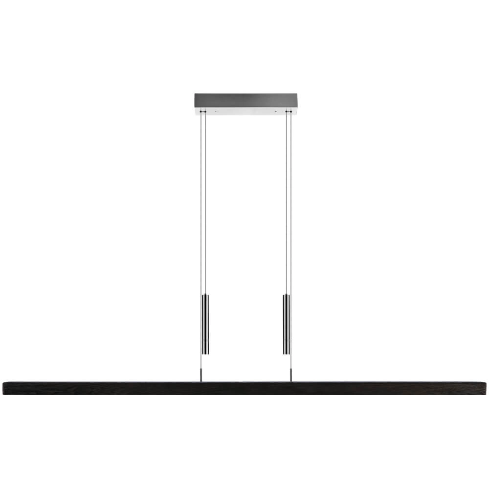 Lampe suspendue Leonora 160 cm - charbon de chêne
