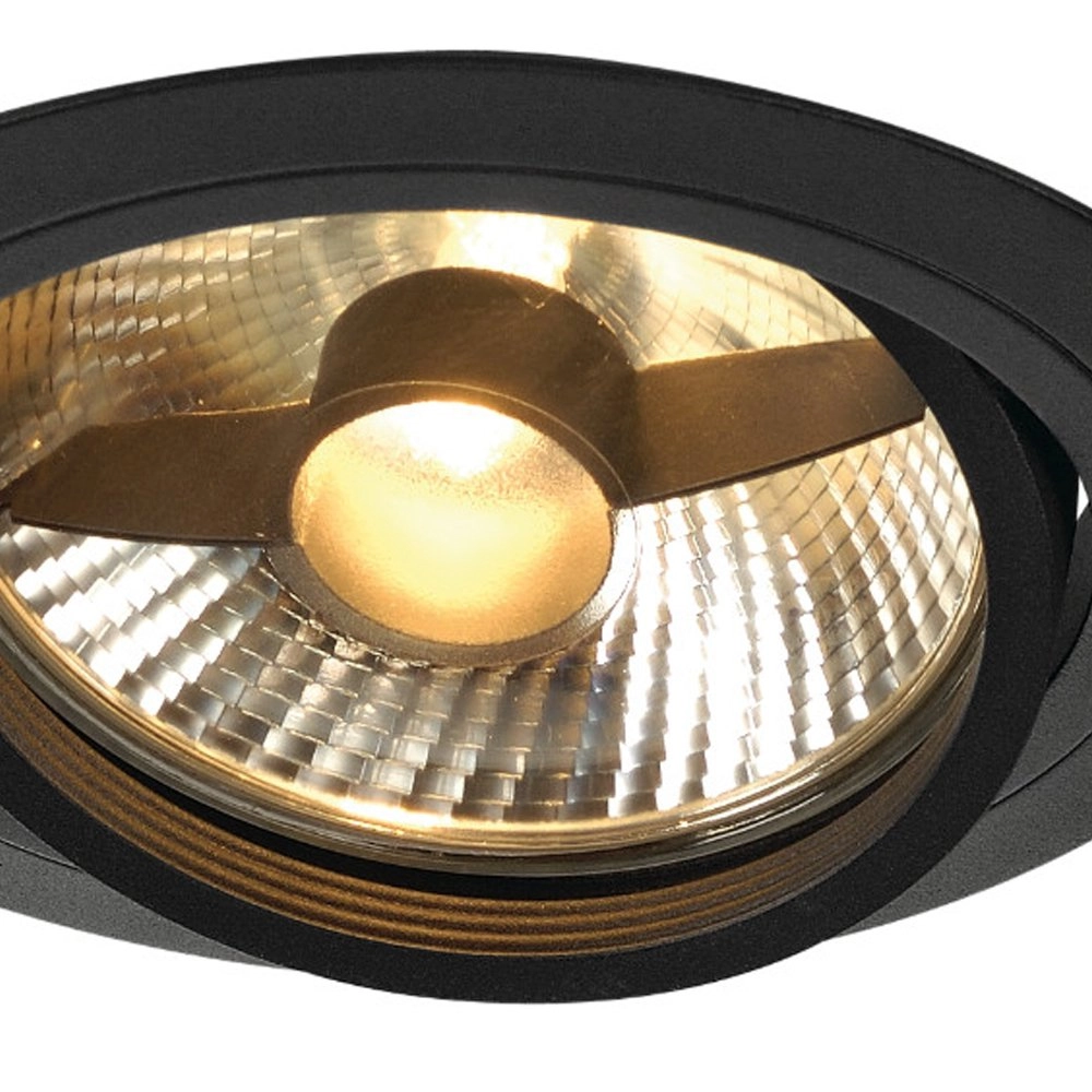 Spot encastrable New Tria ES111 Round noir avec ressorts à lames SLV 4024163150293