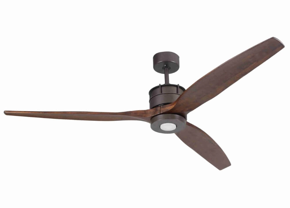 Ventilateur de plafond en bois et bronze Airfusion Akmani Ø152cm Beacon 9333509103998