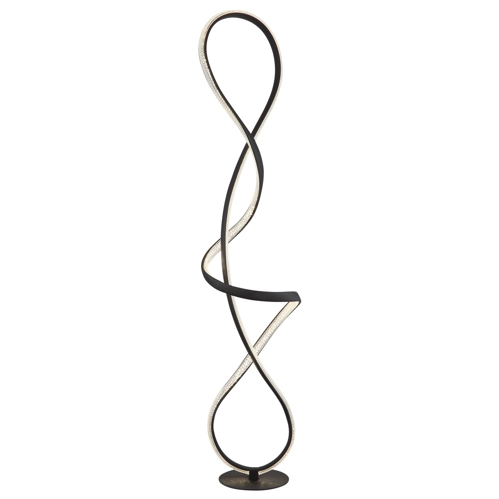 Lampadaire de conception Swirl Noir