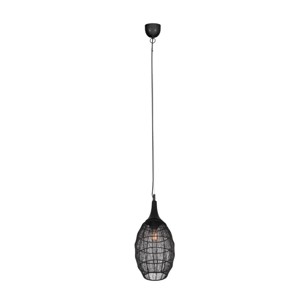Lampe à suspension ovale Soraya Ø 26 cm - noir Lampe à suspension ovale Soraya Ø 26 cm - noir