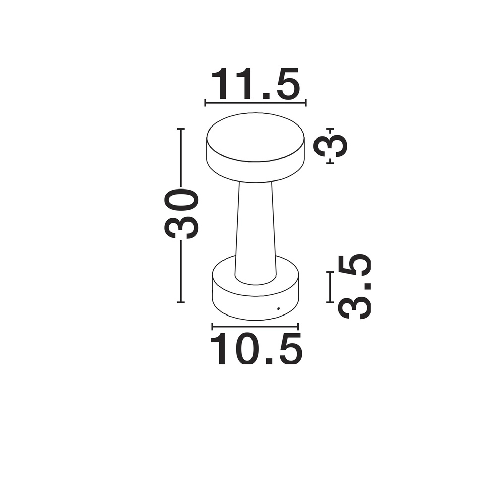 Lampe de jardin Cram brun sable 30cm Lyora 5212017471550