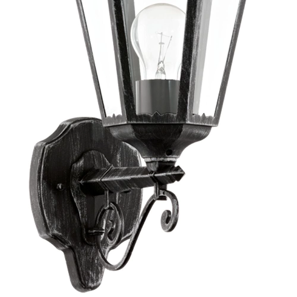 Lampe d'extérieur Navedo Noir argent Eglo 9002759934576