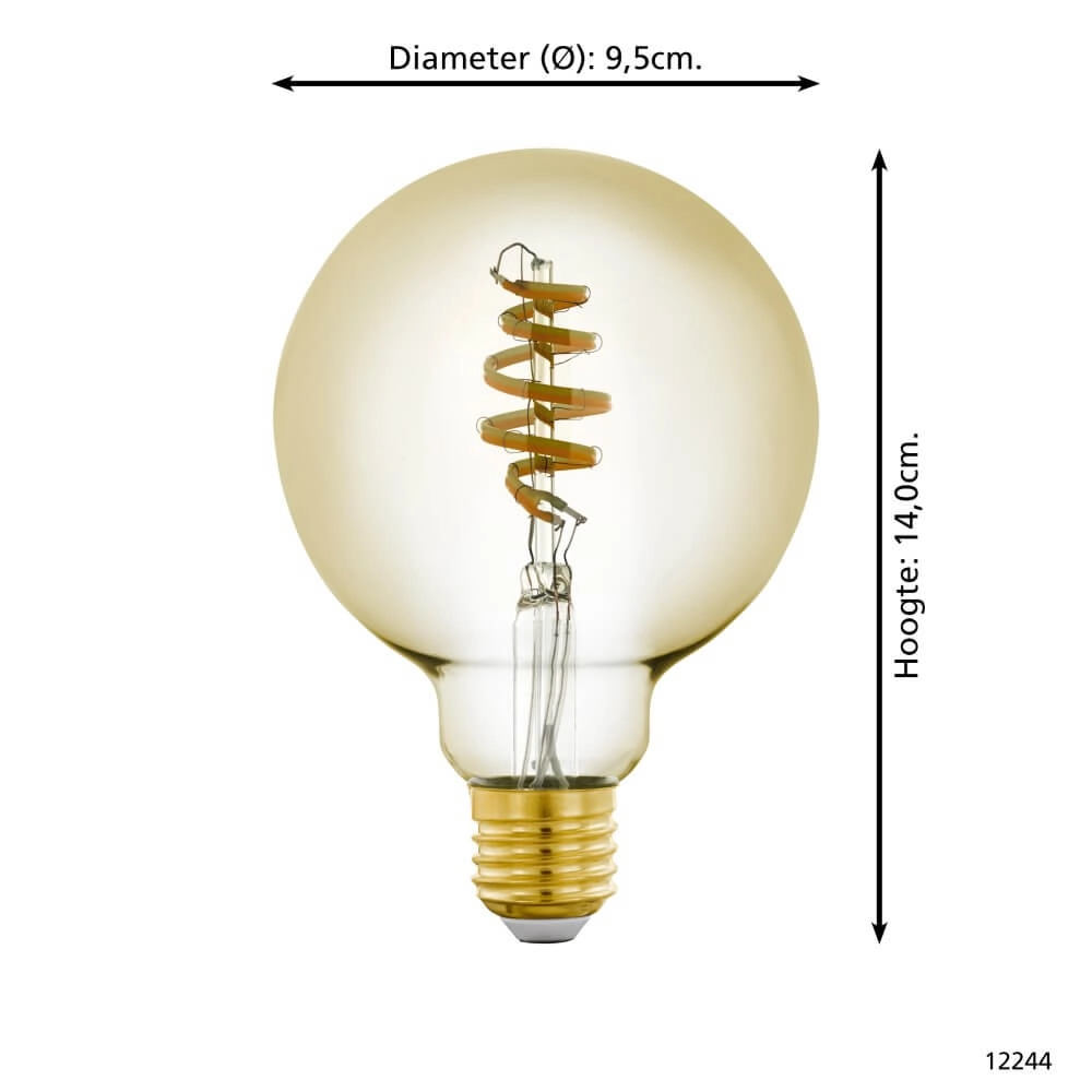 Ampoule de lampe LED Zigbee - E27 - 4.9 watt - 2200-6500K - G95 Eglo 9002759122447