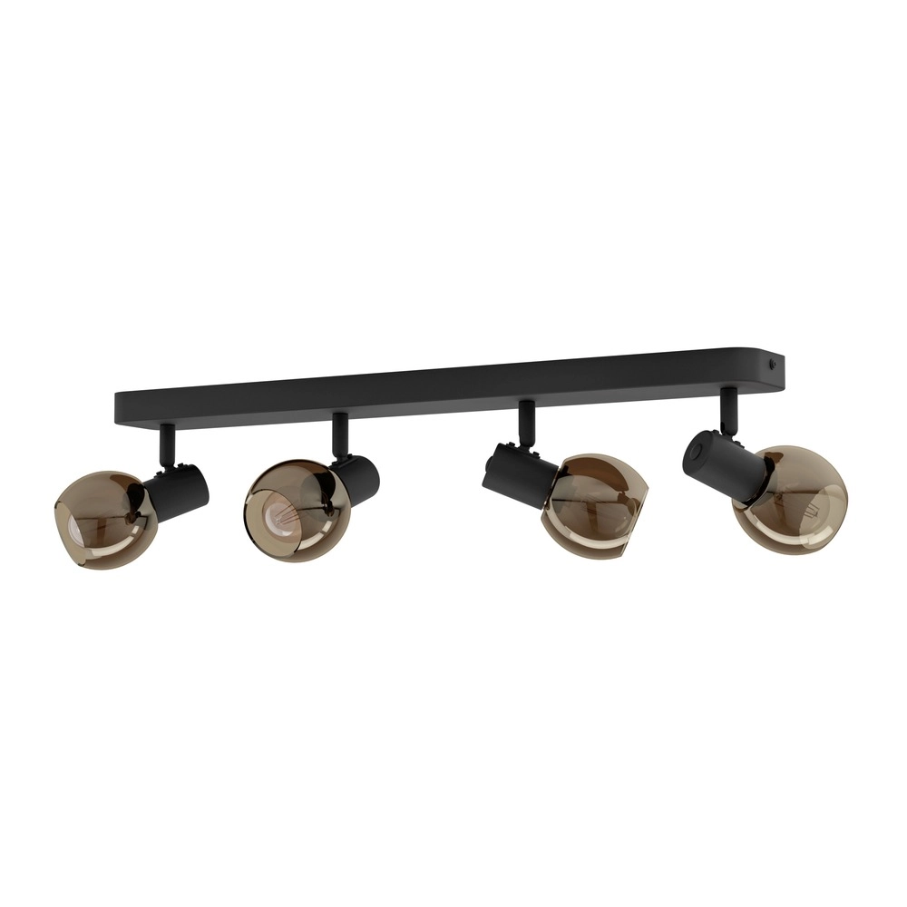 Lampe de plafond Castellazo Noir à 4 lumières Eglo 9008606392117