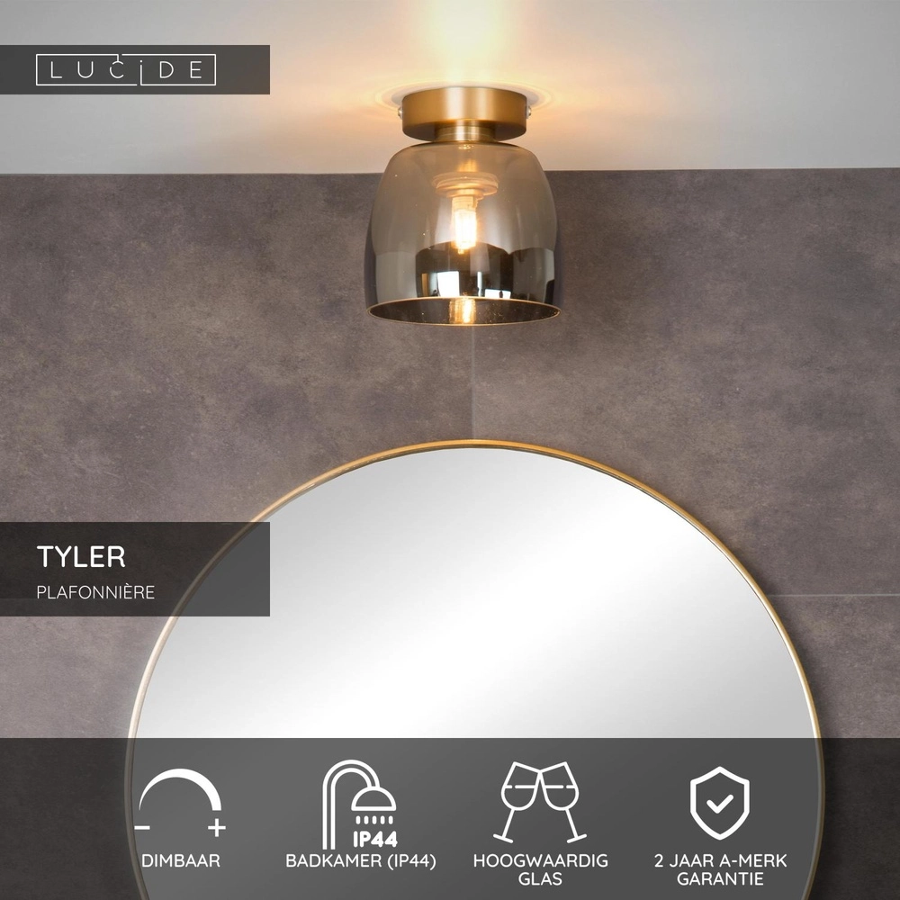 Lampe de plafond Tyler Or Lucide 5411212302618