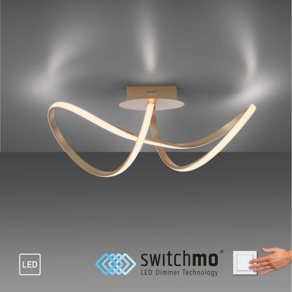 Plafonnier design Maria laiton Just Light 4043689985585