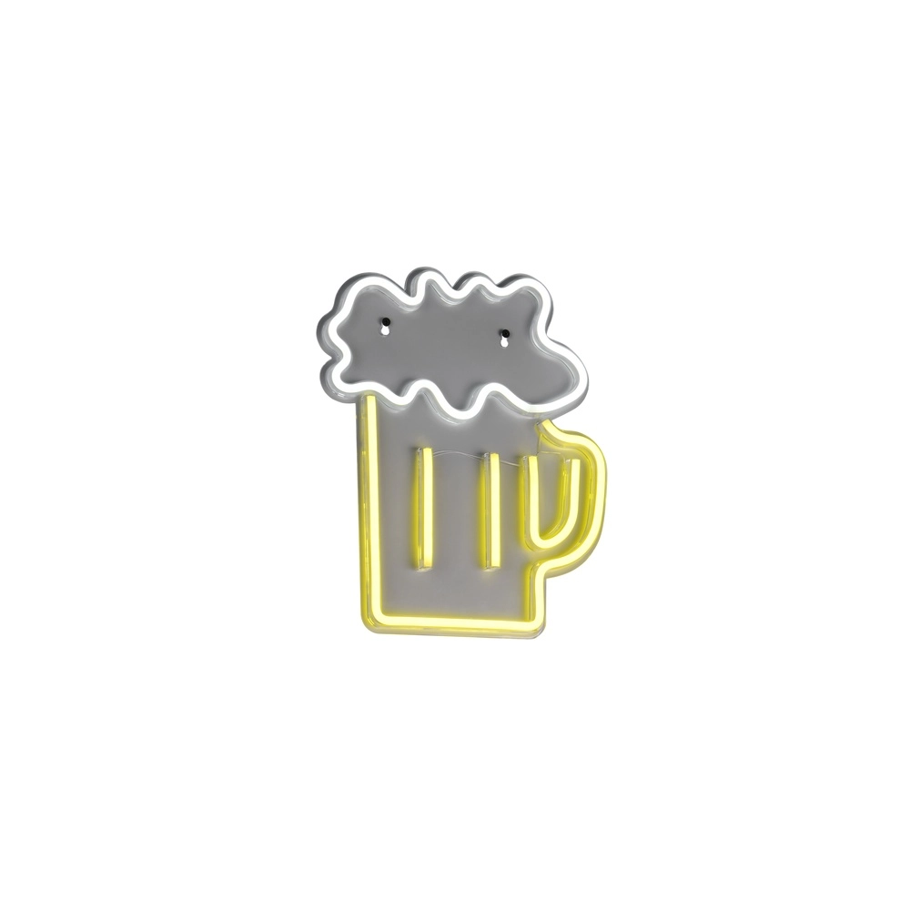 Applique murale néon Beer jaune Trio 4017807657470