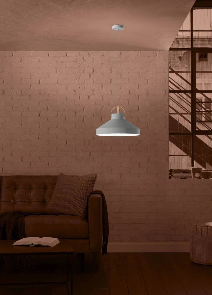 Lampe à suspension grise Estepona Ø 42 cm Stars of Light 9008606243327